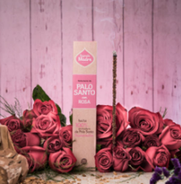 Incienso Palo Santo con Rosas