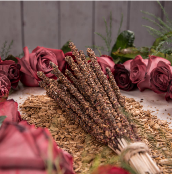 Incienso Palo Santo con Rosas