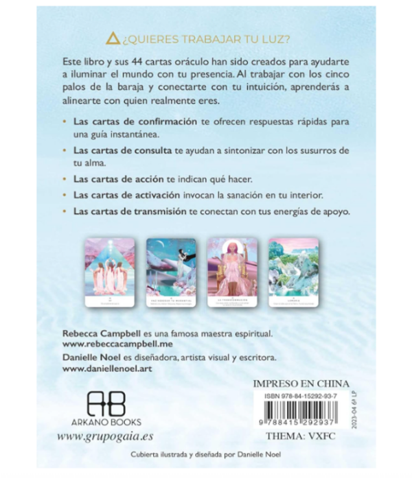 Trabaja tu Luz, oráculo – Rebecca Campbell · Arkano Books