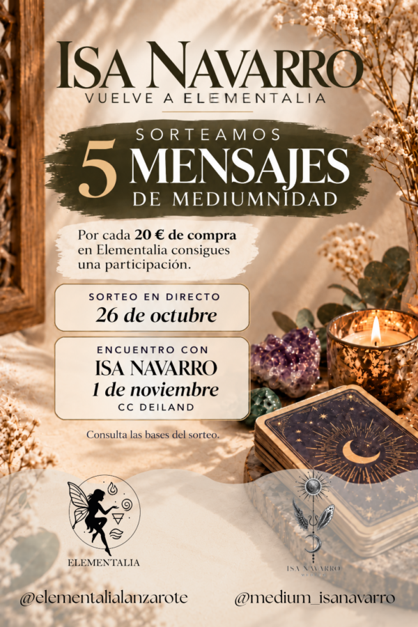 Bases del sorteo "Isa Navarro en Elementalia"